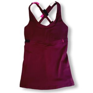 LULULEMON Athletic Cross Back Tank Top Purple Sz XS